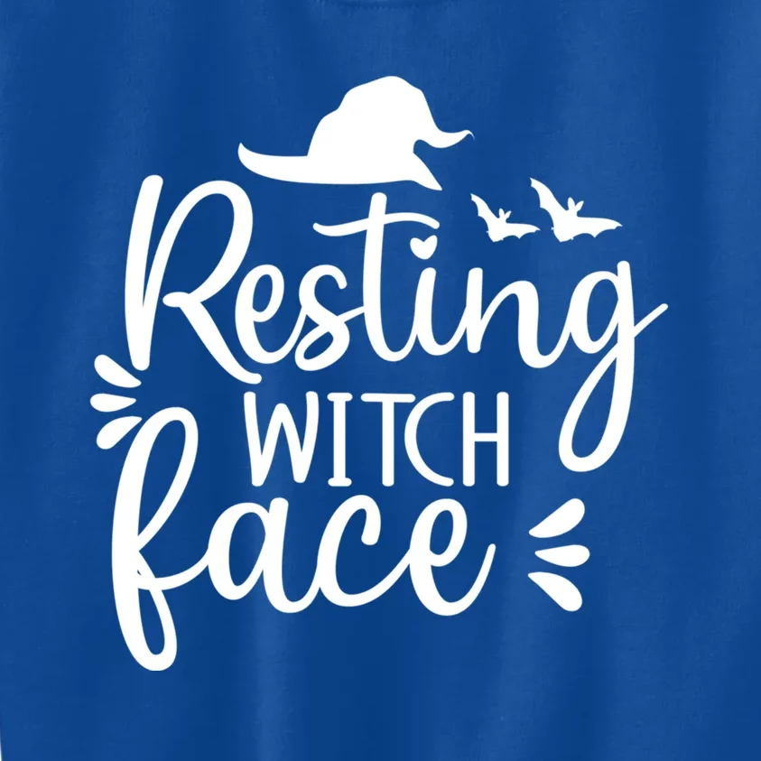 Resting Witch Face Funny Halloween Cute Gift Kids Sweatshirt