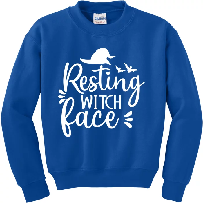 Resting Witch Face Funny Halloween Cute Gift Kids Sweatshirt