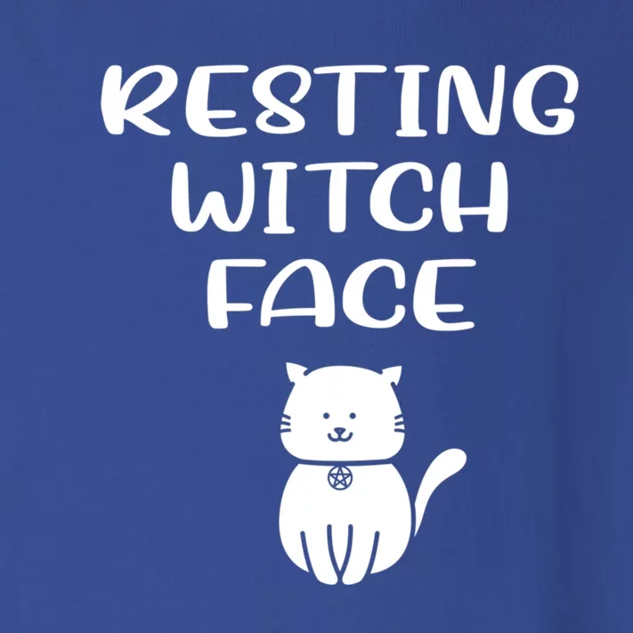 Resting Witch Face Pentacle Cat Wiccan Pagan Cheeky Witch Meaningful Gift Toddler Long Sleeve Shirt