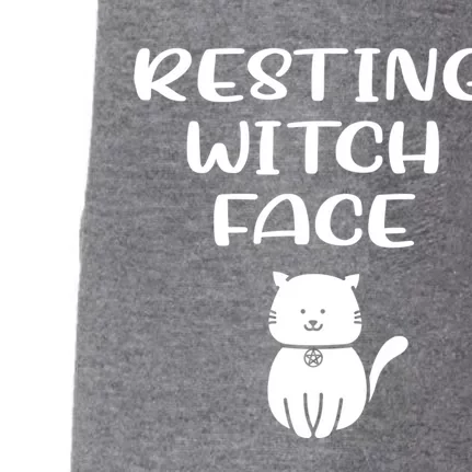 Resting Witch Face Pentacle Cat Wiccan Pagan Cheeky Witch Meaningful Gift Doggie 3-End Fleece Hoodie