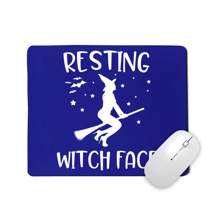 Resting Witch Face Funny Happy Halloween Party Saying Gift Cool Gift Mousepad