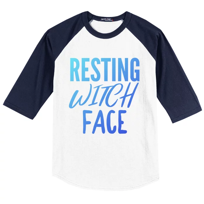 Resting Witch Face Funny Halloween Funny Gift Baseball Sleeve Shirt