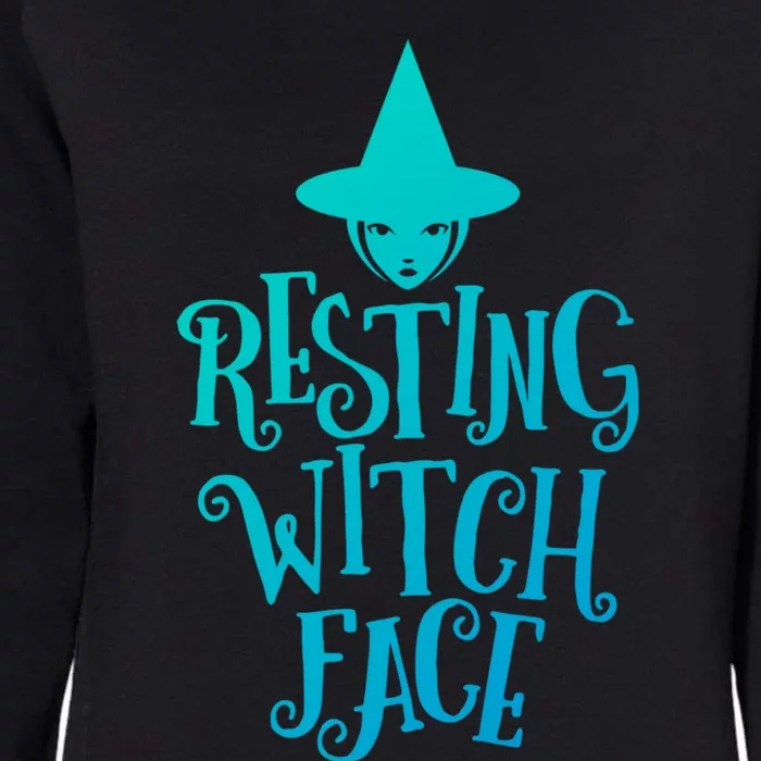 Resting Witch Face Funny Halloween Cool Gift Womens California Wash Sweatshirt