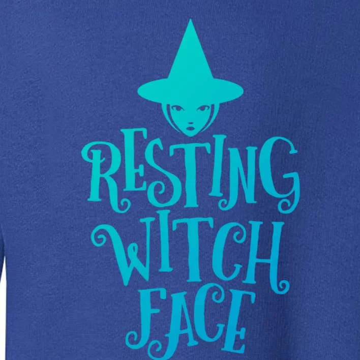 Resting Witch Face Funny Halloween Cool Gift Toddler Sweatshirt