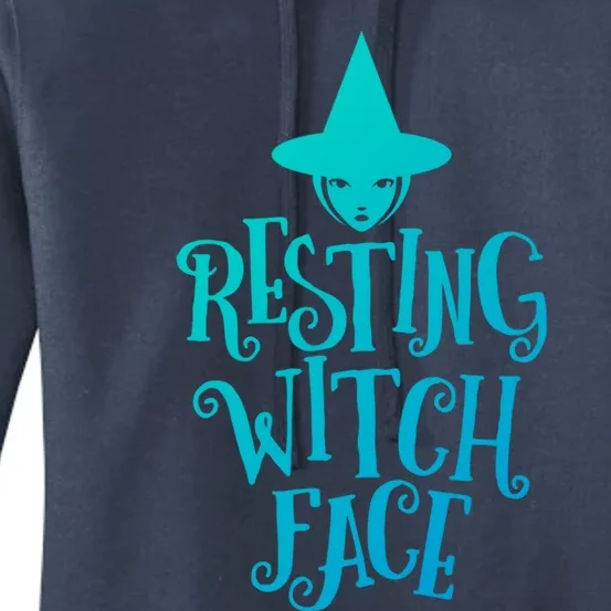 Resting Witch Face Funny Halloween Cool Gift Women's Pullover Hoodie