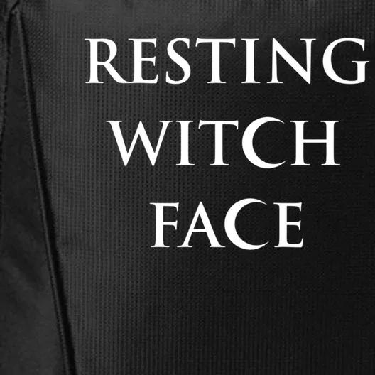 Resting Witch Face Gothic Wiccan Great Gift City Backpack