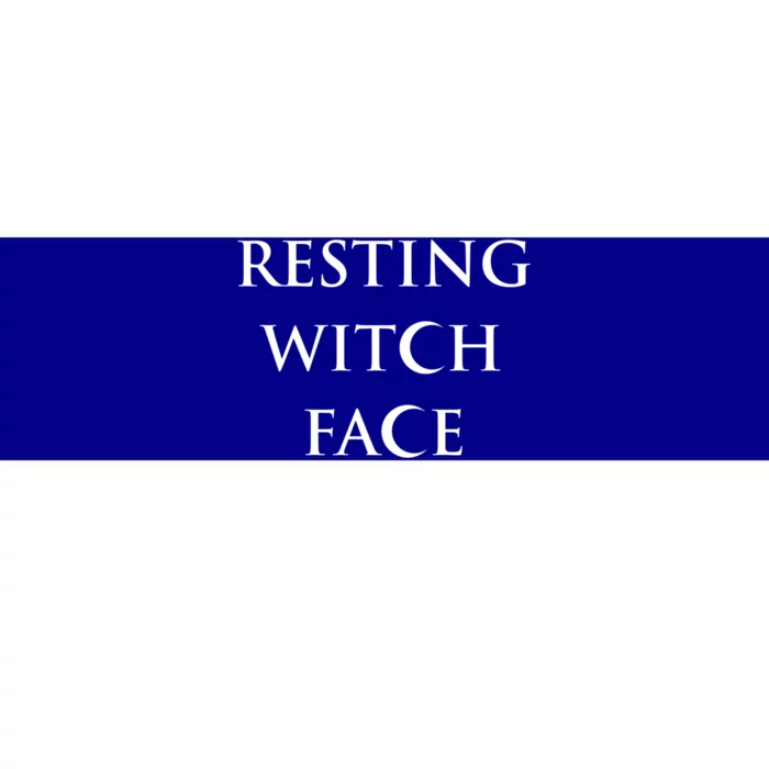 Resting Witch Face Gothic Wiccan Great Gift Bumper Sticker