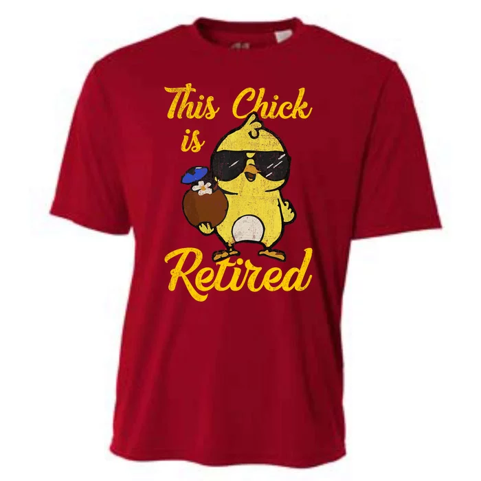 Retired Women Funny Retirement Cooling Performance Crew T-Shirt