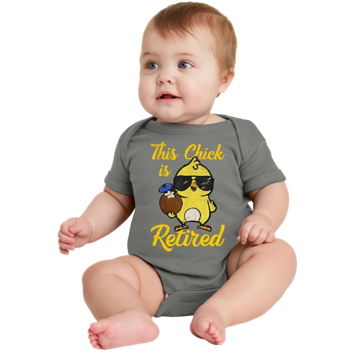 Retired Women Funny Retirement Baby Bodysuit