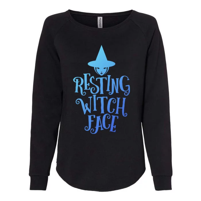 Resting Witch Face Funny Halloween Cool Gift Womens California Wash Sweatshirt