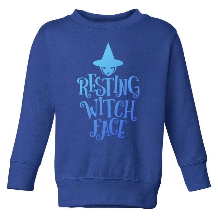 Resting Witch Face Funny Halloween Cool Gift Toddler Sweatshirt