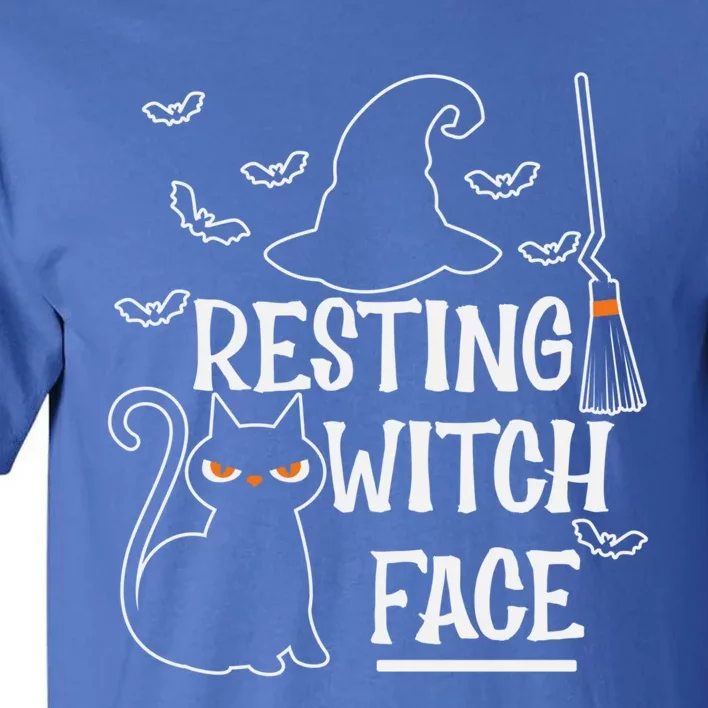 Resting Witch Face Halloween Design Cute Gift Tall T-Shirt