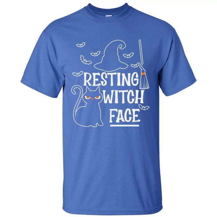 Resting Witch Face Halloween Design Cute Gift Tall T-Shirt