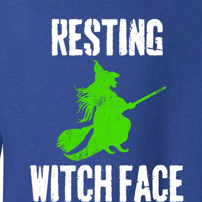 Resting Witch Face Halloween Costume Funny Gift Toddler Sweatshirt