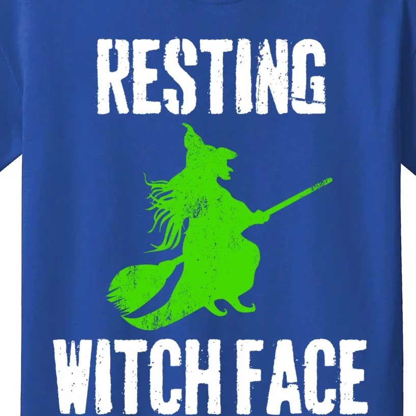 Resting Witch Face Halloween Costume Funny Gift Kids T-Shirt