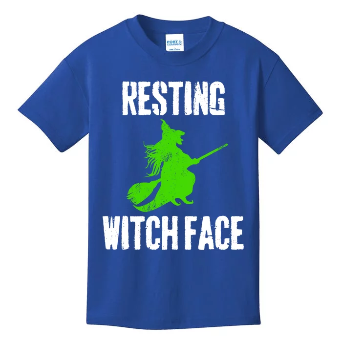 Resting Witch Face Halloween Costume Funny Gift Kids T-Shirt