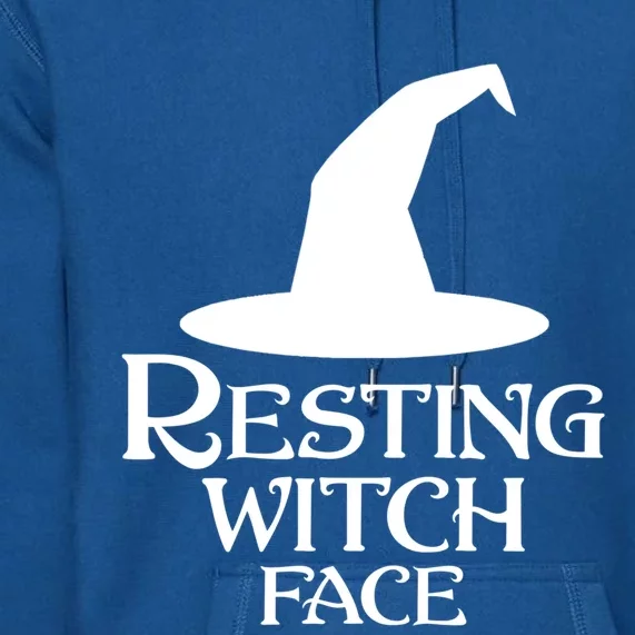 Resting Witch Face Silly Halloween Gift Premium Hoodie