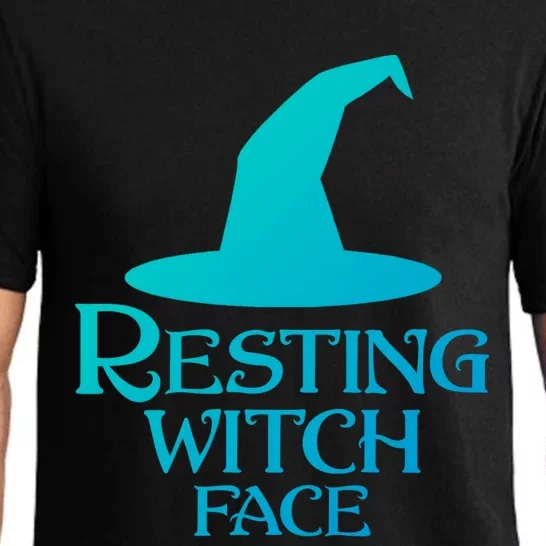 Resting Witch Face Silly Halloween Gift Pajama Set