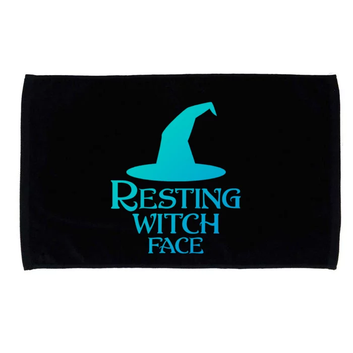 Resting Witch Face Silly Halloween Gift Microfiber Hand Towel