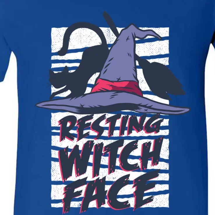 Resting Witch Face Halloween Meaningful Gift V-Neck T-Shirt