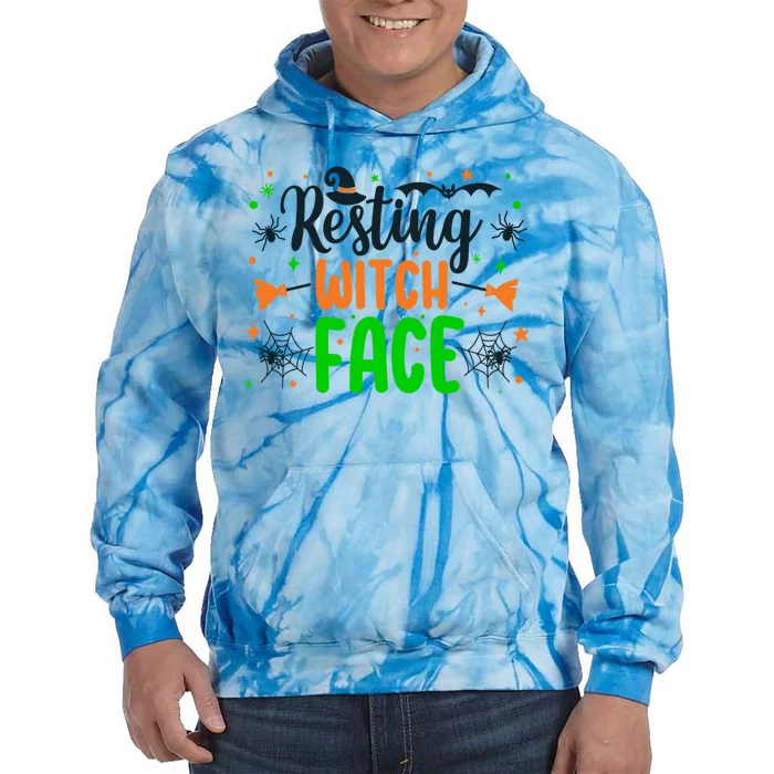 Resting Witch Face Spooky Halloween Vibes Meaningful Gift Tie Dye Hoodie