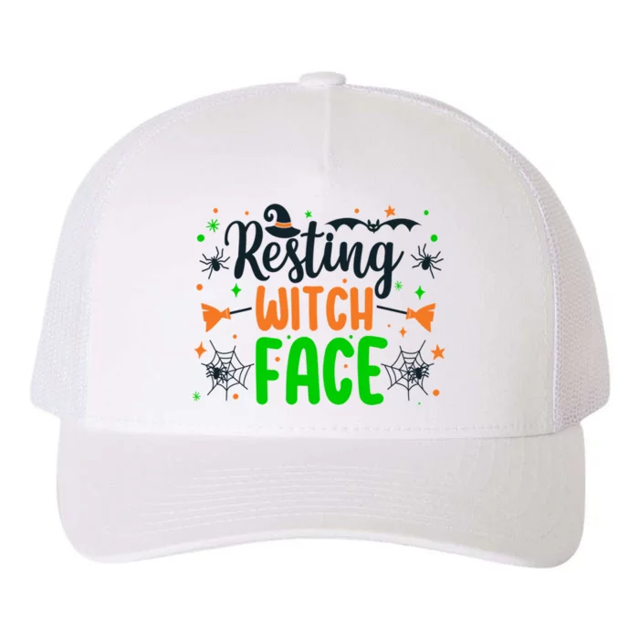 Resting Witch Face Spooky Halloween Vibes Meaningful Gift Yupoong Adult 5-Panel Trucker Hat