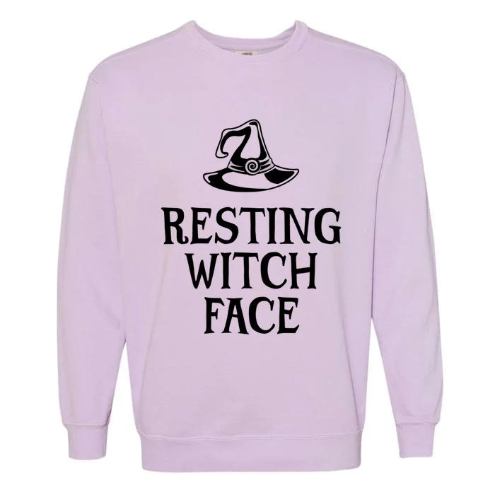 Resting Witch Face Gift Garment-Dyed Sweatshirt