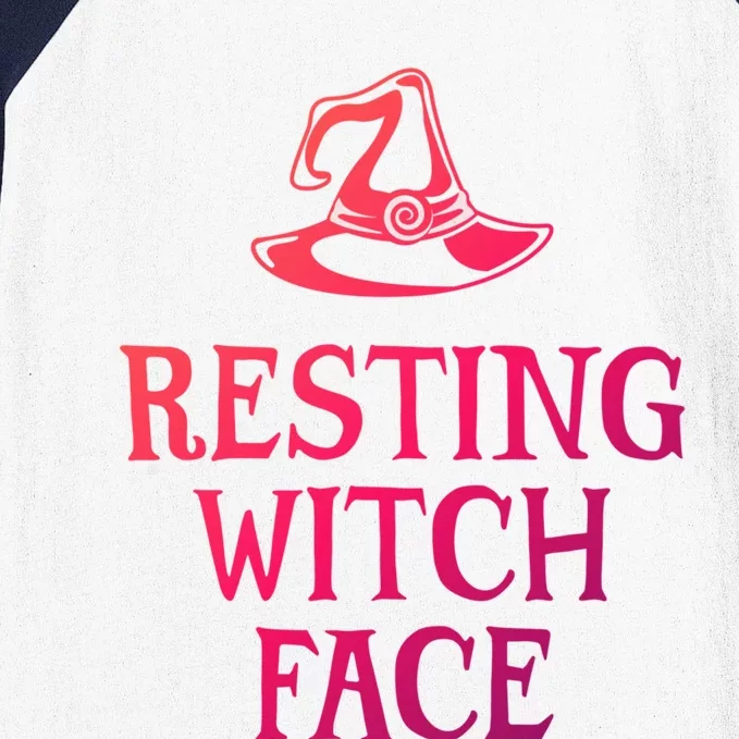 Resting Witch Face Gift Baseball Sleeve Shirt