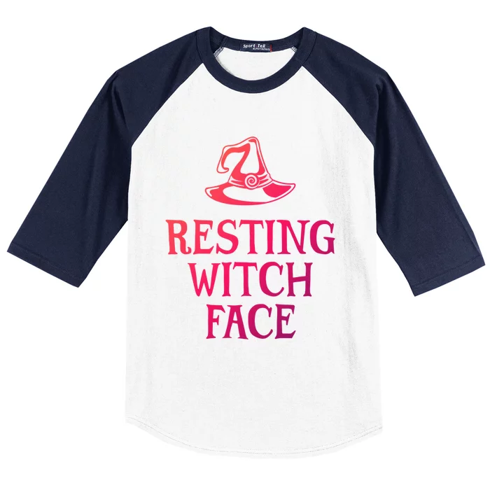 Resting Witch Face Gift Baseball Sleeve Shirt