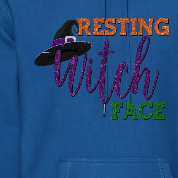 Resting Witch Face Pretty Halloween Witches Hat Wife Mom Gift Premium Hoodie