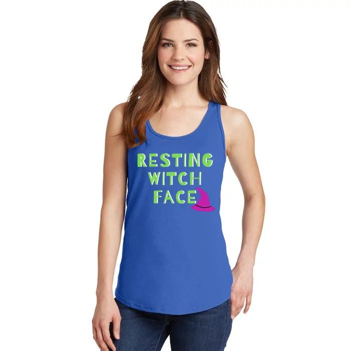 Resting Witch Face Halloween Statet Cool Gift Ladies Essential Tank