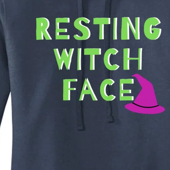 Resting Witch Face Halloween Statet Cool Gift Women's Pullover Hoodie