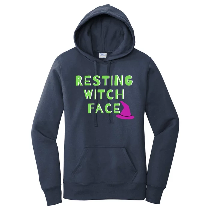 Resting Witch Face Halloween Statet Cool Gift Women's Pullover Hoodie