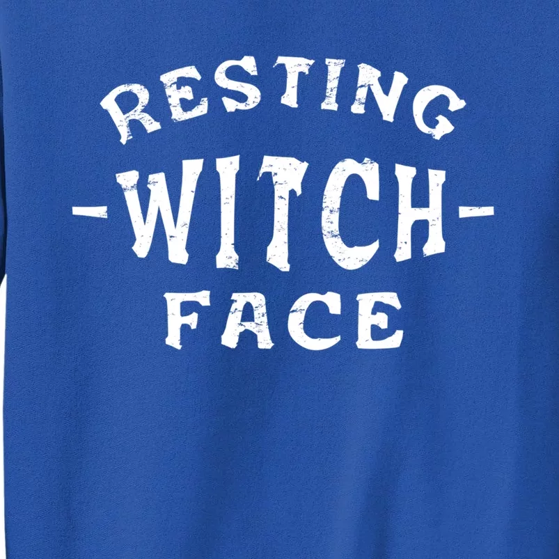 Resting Witch Face Halloween Gift Tall Sweatshirt