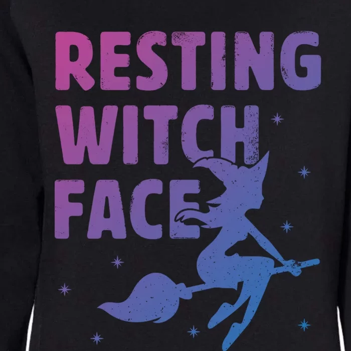 Resting Witch Face Cool Gift Witches Halloween Costume Gift Cute Gift Womens California Wash Sweatshirt