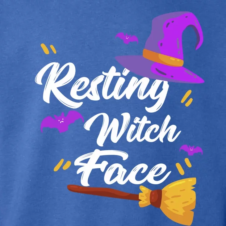 Resting Witch Face Gift Broomstick Fun Spooky Party Gift Toddler Hoodie