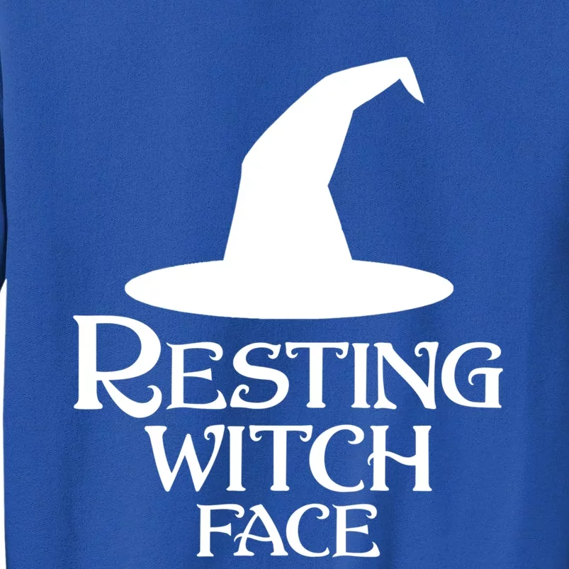 Resting Witch Face Silly Halloween Gift Tall Sweatshirt