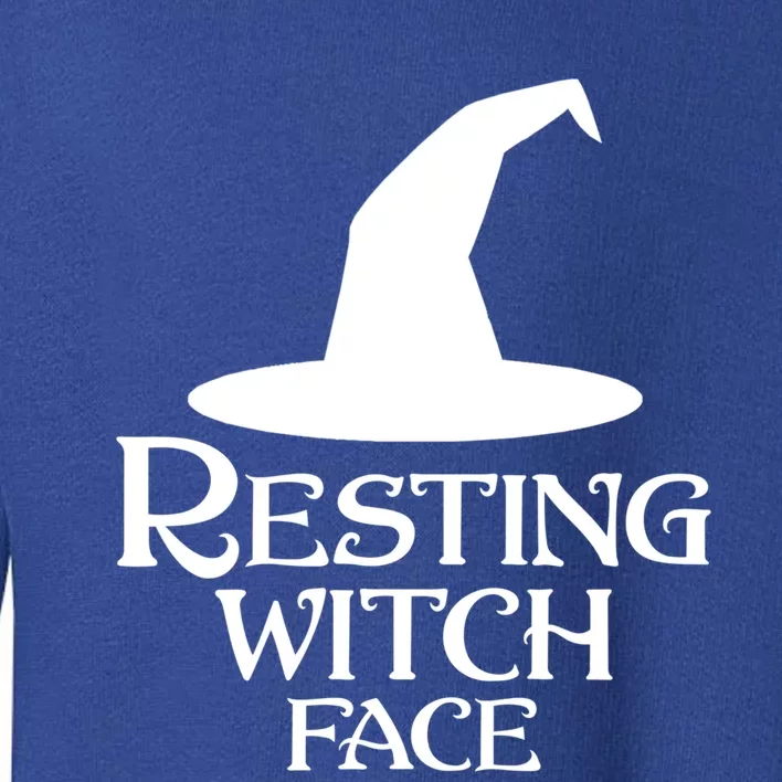 Resting Witch Face Silly Halloween Gift Toddler Sweatshirt