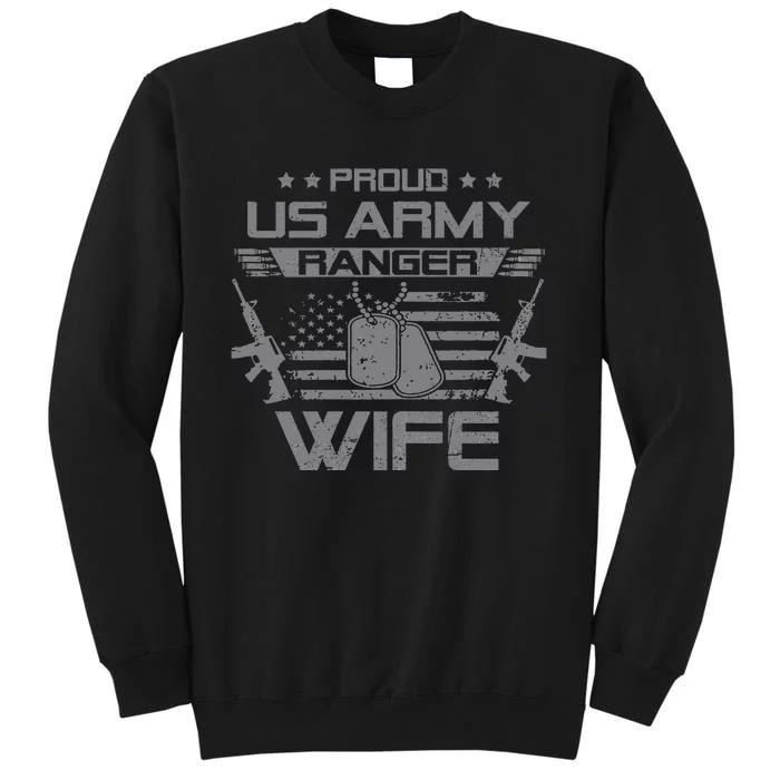 Ranger Wife Flag American Usa Military Sweatshirt