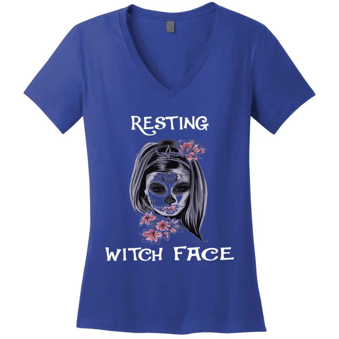 Resting Witch Face Gift Women's V-Neck T-Shirt