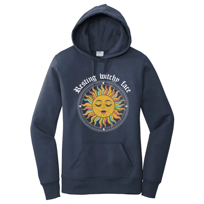 Resting Witch Face Sun Gift Women's Pullover Hoodie