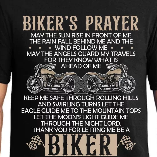 Ride with Faith Inspirational Motorcycle Prayer Pajama Set