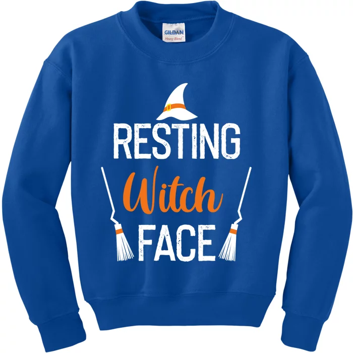 Resting Witch Face Gift Kids Sweatshirt