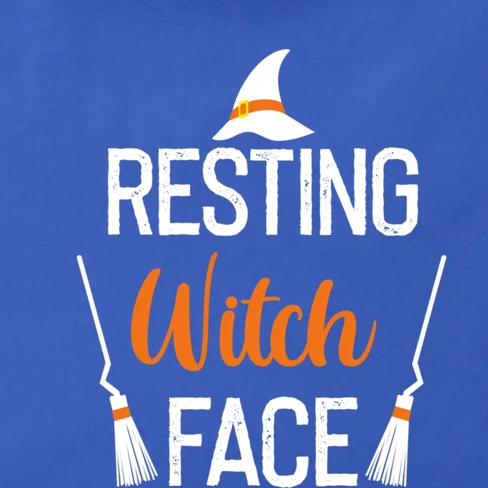 Resting Witch Face Gift Zip Tote Bag