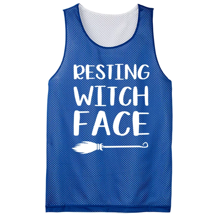 Resting Witch Face Gift Mesh Reversible Basketball Jersey Tank