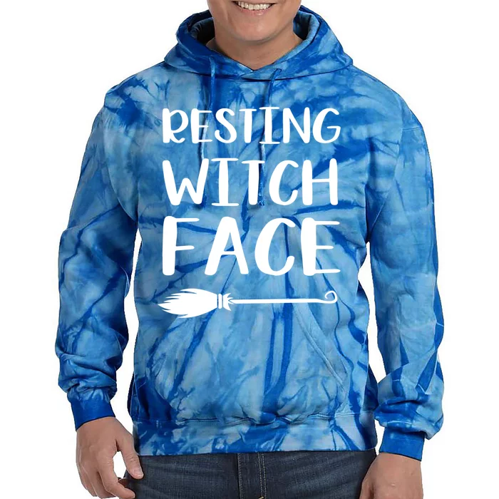 Resting Witch Face Gift Tie Dye Hoodie