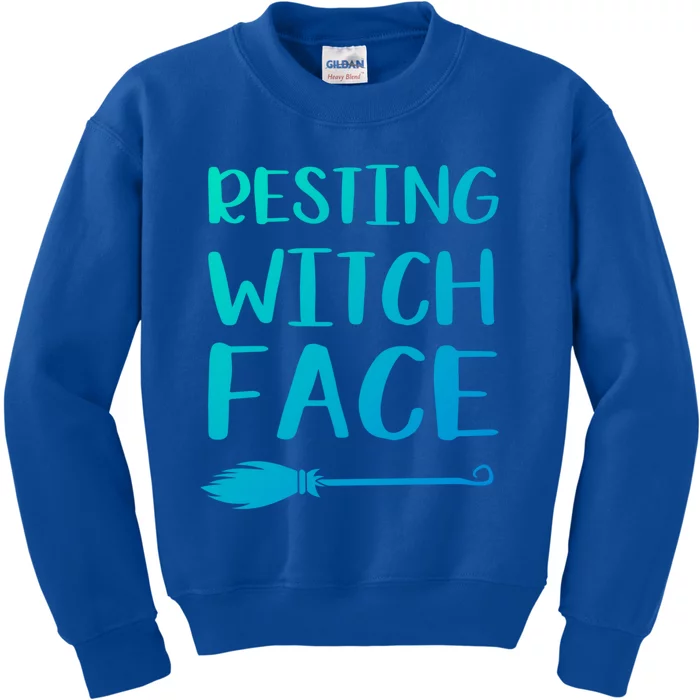 Resting Witch Face Gift Kids Sweatshirt