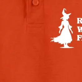 Resting Witch Face Funny Gift Dry Zone Grid Performance Polo