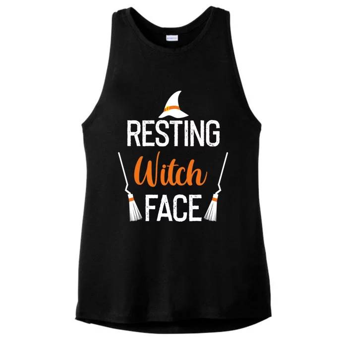 Resting Witch Face Great Gift Ladies Tri-Blend Wicking Tank