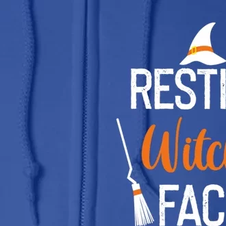 Resting Witch Face Great Gift Full Zip Hoodie